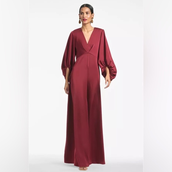 NWT Sachin & Babi - $795 Jenny Gown - Long Balloon-Sleeve Dress - Size 6 - Picture 1 of 9